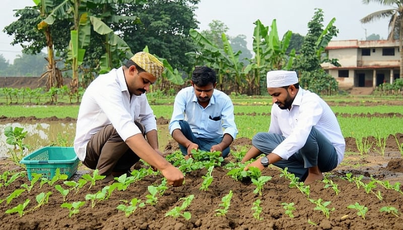Farmers participating in a training session organized by Krishnapatnam Farmer Producer Company Limited Farmers participating in a training session organized by Krishnapatnam Farmer Producer Company Limited